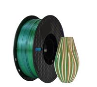 Filament PLA de soie, tricolore, scellé sous vide, J-1KG