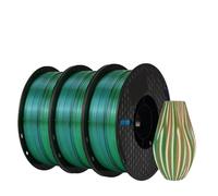 Filament PLA de soie, tricolore, scellé sous vide, J-3KG