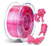 Filament PLA en soie YOUSU 1,75 mm pour imprimante 3D, PLA métallique doré avec une précision dimensionnelle de +/- 0,03 mm, finition lisse et brillante, bobine de 1 kg pour imprim (Rose)