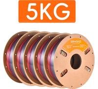 Filament PLA Eryone, couleurs arc-en-ciel de soie, qualité d'impression exceptionnelle, palette arc-en-ciel-5kg