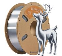 Filament PLA ERYONE Ultra Silk pour imprimante 3D, 1,75 mm +/-0,03 mm, 1 kg/bobine, argent