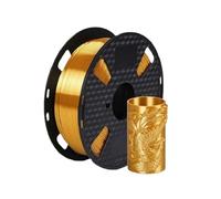 Filament PLA for imprimante 3D, 250 g, 1,75 mm, 1 kg, filament de soie, matériau d'impression 3D multiple, or, argent, bronze(Gold-500g)