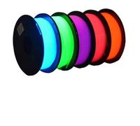 Filament PLA lumineux for imprimante 3D, 1,75 mm, bobine de 200 g (0,44 L), haute précision +/- 0,03 mm, brille dans le noir, compatible avec la plupart des imprimantes FDM.(200g Luminous Green)