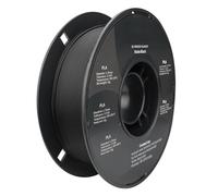 Filament PLA mat de qualité supérieure for impression 3D, multicolore, 1 kg de filament PLA mat, 1 kg par bobine(Matte Black)