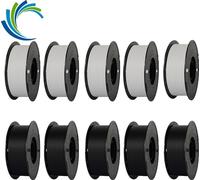 Filament PLA mat, faible brillance, large compatibilité, 5kg noir 5kg blanc