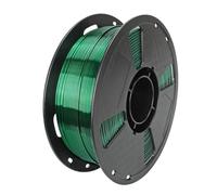 Filament PLA métallisé vert forêt soyeux 1,75 mm 1 kg - Matériau d'impression 3D brillant et soyeux