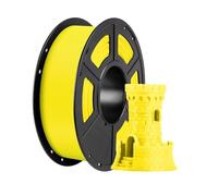Filament PLA multicolore for imprimante 3D, 1,75 mm, 1 kg/rouleau, consommables en caoutchouc plastique for imprimante 3D FDM Kobra(1KG yellow)