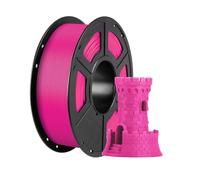 Filament PLA multicolore for imprimante 3D, 1,75 mm, 1 kg/rouleau, consommables en caoutchouc plastique for imprimante 3D FDM Kobra(1KG magenta)