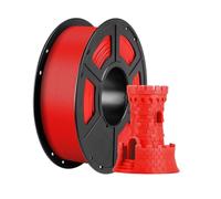 Filament PLA multicolore for imprimante 3D, 1,75 mm, 1 kg/rouleau, consommables en caoutchouc plastique for imprimante 3D FDM Kobra(1KG red)