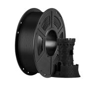 Filament PLA multicolore for imprimante 3D, 1,75 mm, 1 kg/rouleau, consommables en caoutchouc plastique for imprimante 3D FDM Kobra(1KG black)