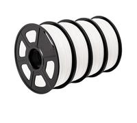 Filament PLA+ pour imprimante 3D, écologique, 1,75mm ±0,02mm, PLAPLUS blanc 4 rouleaux