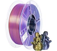 Filament Pla Pour Imprimante 3D,Triple Couleur,1,75Mm,Filament En Soie Violet Doré Noir,Filament D'Impression 3D +/-0,03Mm,1 Kg