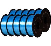Filament PLA soie, diamètre 1,75 mm, plage de température d'impression simple 200-230 °C, bleu ciel soyeux