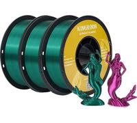 Filament PLA soie double couleur, 1,75 mm de diamètre, 3 kg de poids par paquet, 3 kg de couleur c