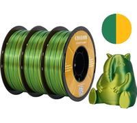 Filament PLA soie double couleur, 1,75 mm de diamètre, 3 kg de poids par paquet, 3 kg de couleur e
