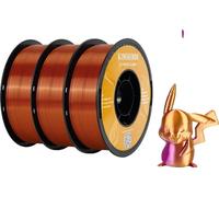 Filament PLA soie double couleur, 1,75 mm de diamètre, 3 kg de poids par paquet, 3 kg de couleur f