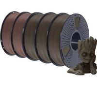 filament pour imprimante 3D, 1,75 mm de diamètre, bois PLA écologique, mélange de 5KG2