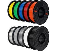 filament pour imprimante 3D, inodore, écologique, 10 KG de mélange de couleurs PETG