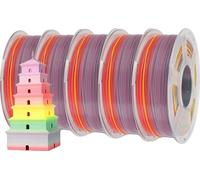 Filament pour imprimante 3D JAYO Rainbow, options de couleurs doubles, diamètre 1,75 mm ,PLA Arc-en-ciel 01