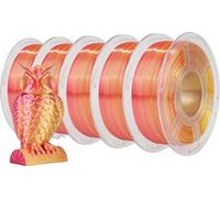 Filament pour imprimante 3D JAYO Rainbow, options de couleurs doubles, diamètre 1,75 mm ,SILK or rouge