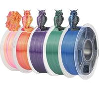 Filament pour imprimante 3D JAYO Rainbow, options de couleurs doubles, diamètre 1,75 mm ,SILKDC Mix-3 5 rouleaux