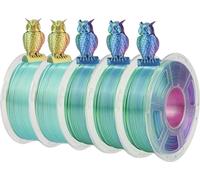 Filament pour imprimante 3D JAYO Rainbow, options de couleurs doubles, diamètre 1,75 mm ,SILKTR Mix-1 5 rouleaux