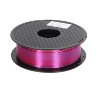 Filament pour imprimante 3D PLA tricolore 1,75 mm, matériau d’impression tricolore avec rouge violacé, bleu et or, filament PLA sans bulles à haute ténacité pour projets d’impressi