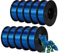 filament pour imprimante 3D, Silk PLA, poids 10 kg ,jaune vert bleu