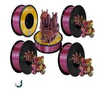 filament pour imprimante 3D, soie tricolore, bobine sans bulles, 5KG couleur D