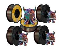 filament pour imprimante 3D, soie tricolore, bobine sans bulles, 5KG couleur F