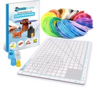 Filament Pour Stylo 3D Avec Tapis De Conception En Silicone Et Livre De Pochoirs Compatible Avec 11 Modèles - Recharges En Plastique Pla De 1,75 Mm Filament Assorti De 110 Mètres[PLA9184580]