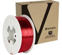 Filament Verbatim 55054 PETG 1.75 mm 1 kg rouge (transparent) 1 pc(s)
