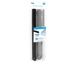 Filaments 3Doodler ABS Mono - 75 pièces (Noir, Argent, Blanc) - Diamètre 3mm, Longueur 254mm, Compatibilité 3Doodler Pro/Create/2.0/1.0, RoHS