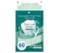 Filaments Dentaires Pour Adultes | -dents Fil Portable avec Double Fil,Hygiène Ménage et Voyage, Soins Orthodontiques pour Adultes et Famille