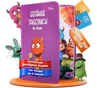 Filapen Journal de sentiments pour enfants à partir de 6 ans, 100 jours, pour apprendre à comprendre les sentiments, à apprendre la pleine conscience et la gratitude, 250 pages, pour filles et garçons