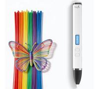Filapen Lot de stylos 3D de qualité supérieure - Filament PCL - Aucun risque de brûlure - À partir de 8 ans - Filaments de 25 m + modèles