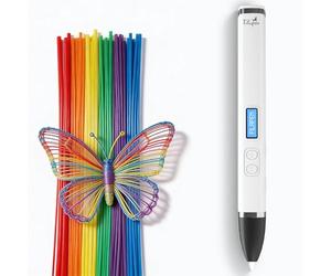 Filapen Lot de stylos 3D de qualité supérieure - Filament P ucun risque de brûlure - À partir de 8 ans - Filaments de 25 m + modèles