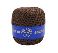 filati italiani Coton Fil d'Écosse 100g Titre 5-8 - 12-16 (Marron - 279, 8)