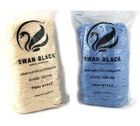 filati italiani longes Swan Black, 500g et assortiment Accessoires pour Sacs (Perle)