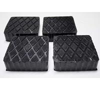 FILAVERSE Lot de 4 Tampons Carrés en Caoutchouc Plein pour Pont Élévateur 120x120x35 mm - Charge 500 kg/Pièce - Épaisseur 35 mm - Best-Grip Antidérapant - pour Corghi Ravaglioli OMCN