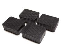 FILAVERSE - Lot de 4 Tampons en Caoutchouc Plein pour Pont Élévateur à Ciseaux 160×120×60 mm, compatibles Ravaglioli RAV Werther. Charge 1200 kg par Tampon (4800 kg Le lot)