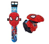 FILDANCO Montre de projecteur de super-héros pour enfants, montre numérique avec 24 images d'anime, cadeau pour anniversaire, Halloween, Noël, anniversaire, rouge, montre pour enfants montre cool