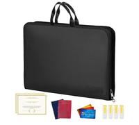 File Folder - 13.97x10.43x1.96in Expandable Document Organizer for Safe Organization, Quick Sorting with Multi-Section Function, Business for Workplace Home School Office, Waterproof Nylon