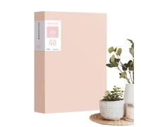 File Folder Organizer - 60-Pocket Sheet Protector Divider Sleeves | A4 / Standard | Morandi Multi-Layer Display Folder with 60 Pockets | Thickened PP Sleeve Organizer for Documents & Music