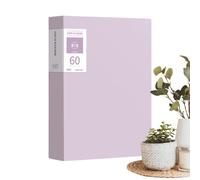 File Folder Organizer - 60-Pocket Sheet Protector Divider Sleeves | A4 / Standard | Morandi Multi-Layer Display Folder with 60 Pockets | Thickened PP Sleeve Organizer for Documents & Music