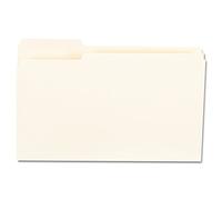 File Folders, 1/3 Cut First Positions, One-Ply Top Tab, Legal, Manila, 100/Box