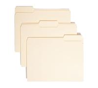 File Folders, Document Folder, 10.08x9.49 Inches Versatile 100 Pieces 1/3 Cut Tabs Paper Holder Set, Filing Organizer for Home, School, Classroom Material, Business Contract, Management