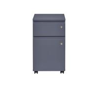 FileGuard commode tiroir cassette 1 tiroir, 1 porte avec clé gris.