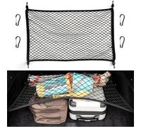 Filet à Bagages Coffre Filet à Bagages Filet de Séparation de Coffre Sac de Coffre en Filet Rangement Voiture Filet Livré avec 4 Mousquetons pour Adapter à la Plupart des Modèles