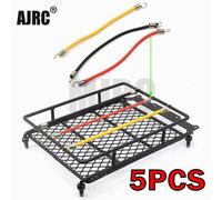 Filet à bagages élastique, support de toit de voiture, filet de rangement avec crochets, bande en caoutchouc pour Axial Scx10 Net D90 RGT WPL D12 1:10 1/12 Rc Car Black 5PCS